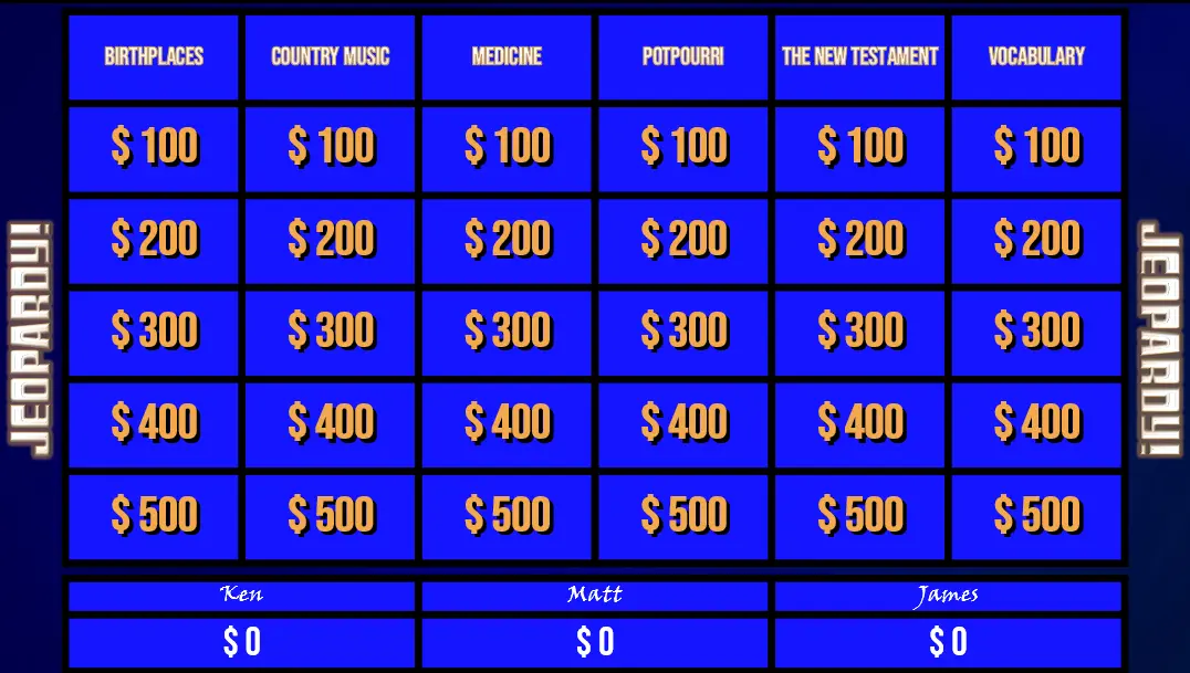 Amazing Fun Formula: PowerPoint + VBA = Jeopardy!